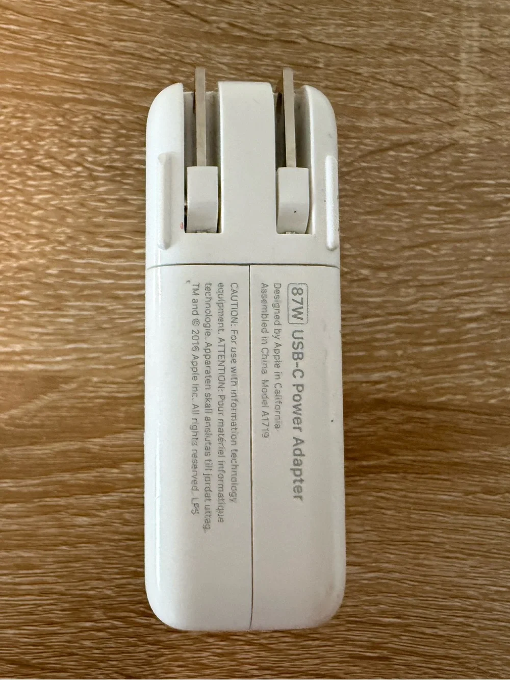 Genuine Apple Macbook Pro 87W USB-C Charger Adapter Power Supply A1719